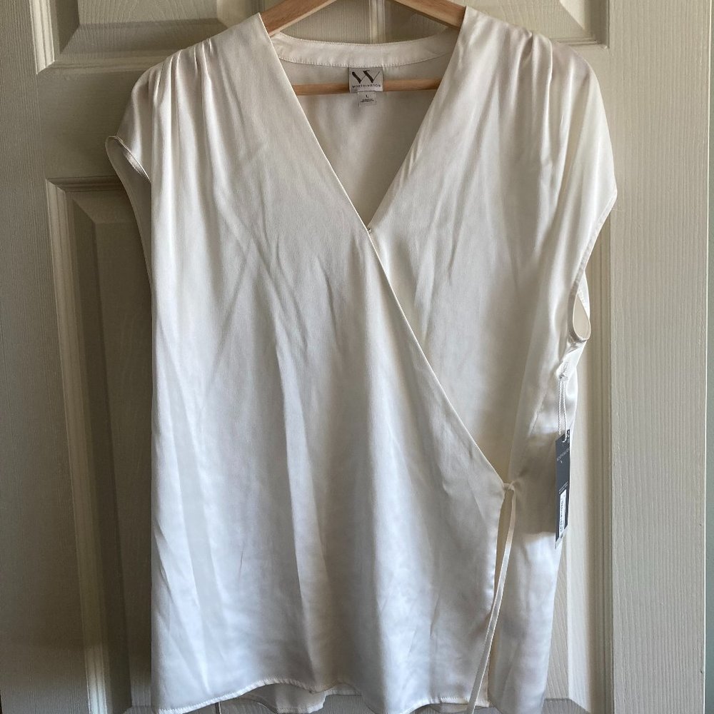 Worthington Womens Cream Color Blouse - NWT